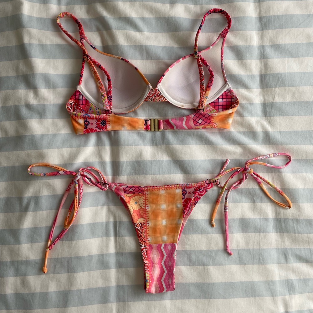 Kulani Kinis Vibrant Patchwork Bikini - image 2